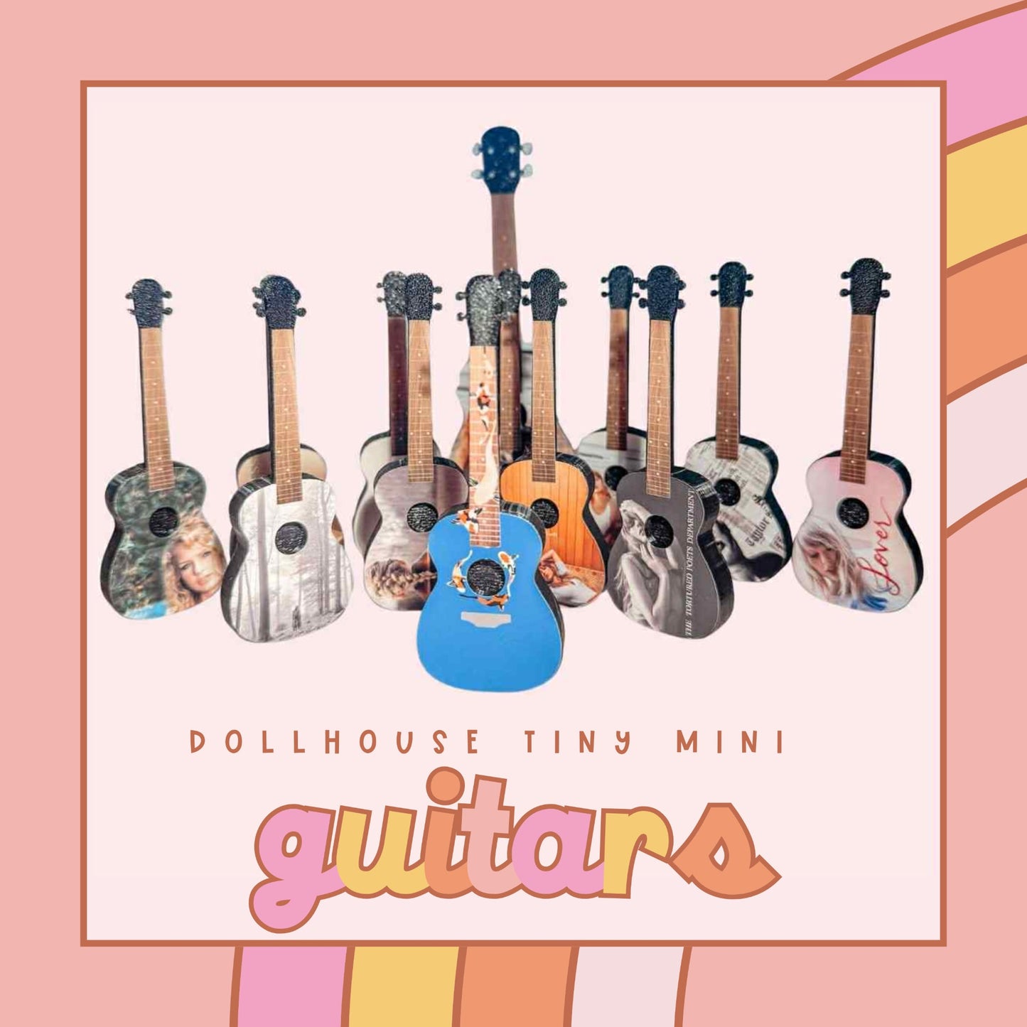 Mini Guitars (dollhouse sized)