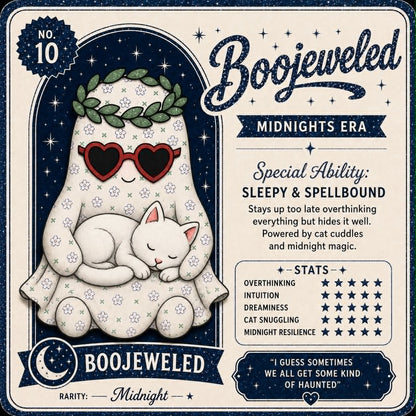 The Ghosts from Eras Past - Limited edition 13/13 - Hand-glittered and embellished (with cute ID cards)
