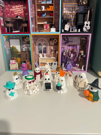 The Ghosts from Eras Past - Limited edition 13/13 - Hand-glittered and embellished (with cute ID cards)
