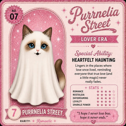 The Ghosts from Eras Past - Limited edition 13/13 - Hand-glittered and embellished (with cute ID cards)