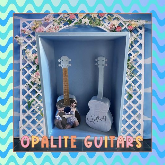 Opalite guitar (hand-glitterd and embellished)