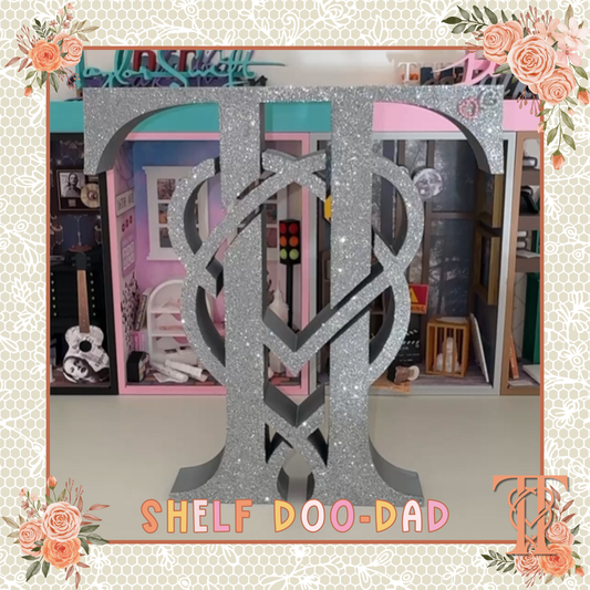 JUST&T MARRIED - Large Doo-dad (hand-glittered and embellished)