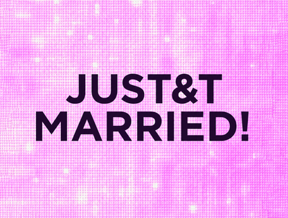 JUST&T MARRIED - Aluminium print  (with stand) - 20x15cm