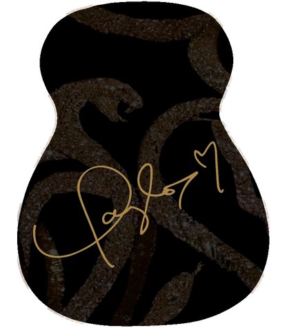 Iconic Moments - reputation gold body suit mini guitar (hand-glitterd and embellished)