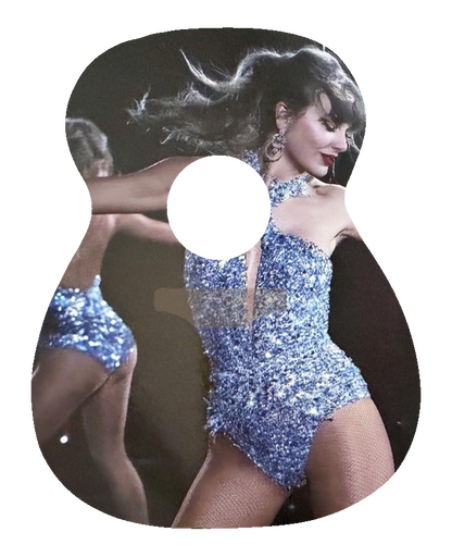 Opalite guitar (hand-glitterd and embellished)