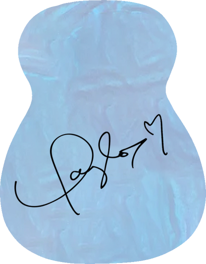 Opalite guitar (hand-glitterd and embellished)