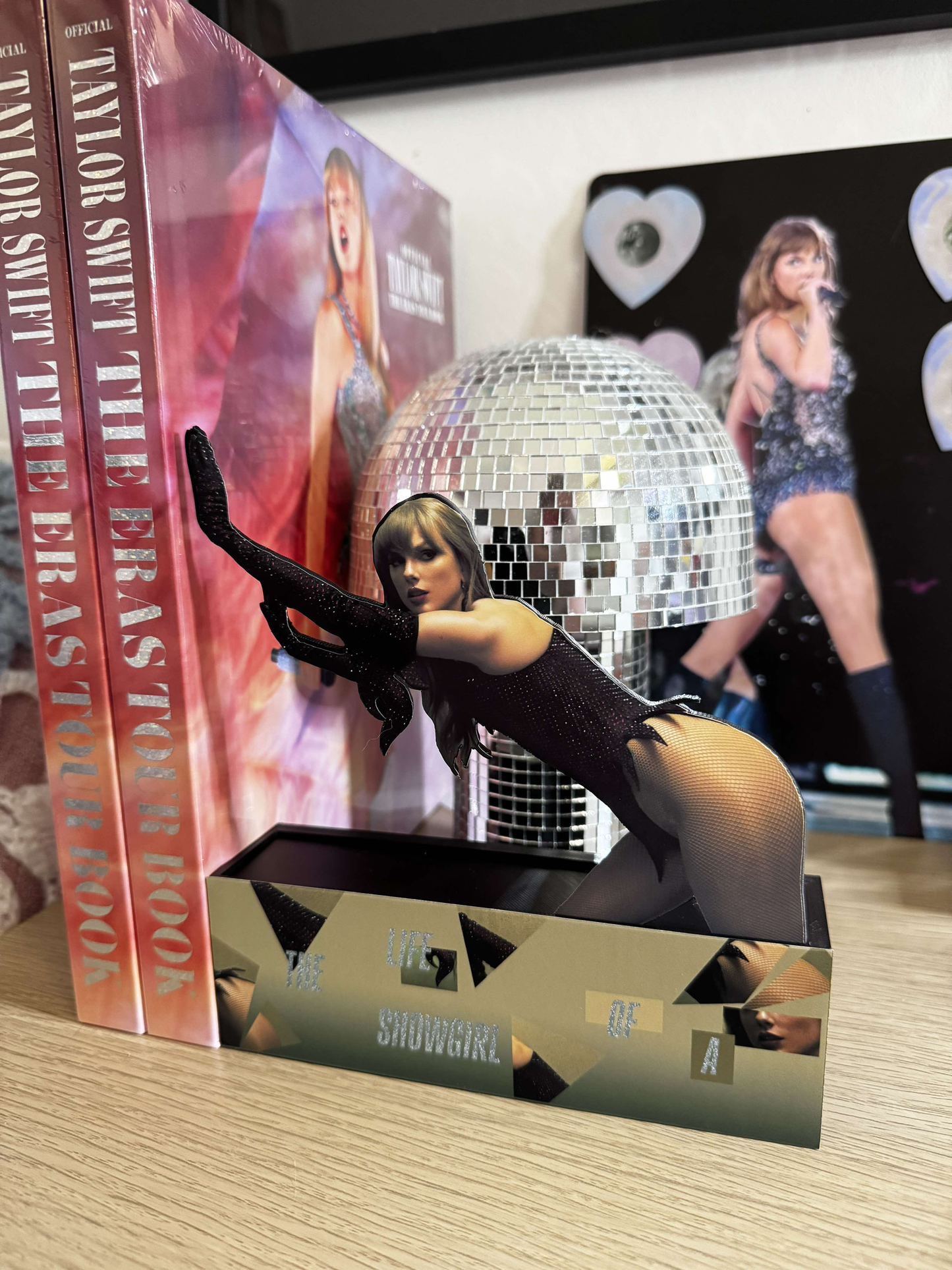 The Life of a Showgirl 3D Printed Bookend - Shiny Bug Edition