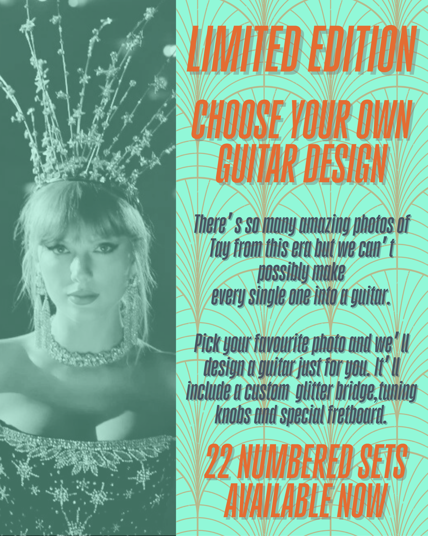 The Life of a Showgirl CUSTOM guitar