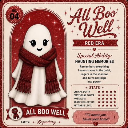 The Ghosts from Eras Past - Limited edition 13/13 - Hand-glittered and embellished (with cute ID cards)